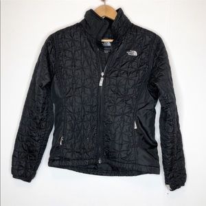 The North Face quilted puffer black jacket Small S